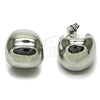 Rhodium Gold Filled Small Hoop, Ball Design, Polished, Rhodium Finish, 02.163.0426.1.18