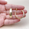 Oro Laminado Medium Hoop, Gold Filled Style Polished, Golden Finish, 02.163.0427.30