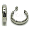Rhodium Gold Filled Medium Hoop, Polished, Rhodium Finish, 02.163.0427.1.30 for wholesale, main product view