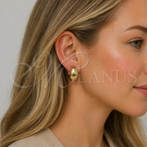 Gold Filled Hoop Earrings — Small Hoop Polished 02. — alternate product view — SKU 164810 | Oro Laminado aretes de aro — Small Hoop pulido 02. — SKU 164810