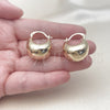 Oro Laminado Small Hoop, Gold Filled Style Polished, Golden Finish, 02.163.0430.22