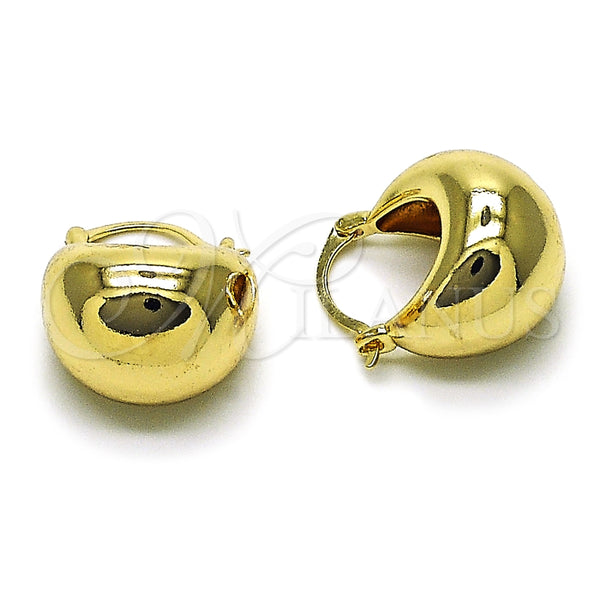 Gold Filled Hoop Earrings — Small Hoop Polished 02. — main product view — SKU 164810 | Oro Laminado aretes de aro — Small Hoop pulido 02. — SKU 164810