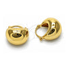 Oro Laminado Small Hoop, Gold Filled Style Polished, Golden Finish, 02.163.0430.22