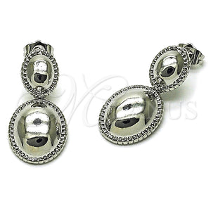 White Gold Filled Ring — Dangle Earring Polished 02. — main product view — SKU 164813 | Oro Laminado Blanco anillo — Dangle Earring pulido 02. — SKU 164813