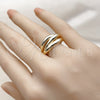 Oro Laminado Elegant Ring, Gold Filled Style Polished, Golden Finish, 01.163.0018 (One size fits all) for wholesale, additional product view 3