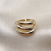 Oro Laminado Elegant Ring, Gold Filled Style Polished, Golden Finish, 01.163.0019 (One size fits all) for wholesale, additional product view 4
