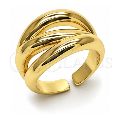 Oro Laminado Elegant Ring, Gold Filled Style Polished, Golden Finish, 01.163.0019 (One size fits all)