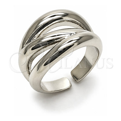 White Gold Filled Elegant Ring, Polished, Rhodium Finish, 01.163.0019.1 (One size fits all)