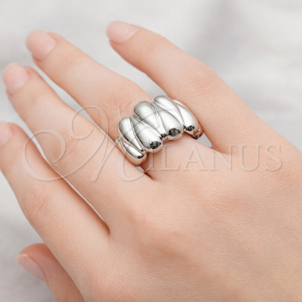 White Gold Filled Ring — Elegant Ring Heart Design Polished 01. One size — alternate product view — SKU 164821 | Oro Laminado Blanco anillo — Elegant Ring corazón diseño pulido 01. One size — SKU 164821