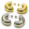 Rhodium Gold Filled Stud Earring, Hollow Design, Polished, Rhodium Finish, 02.163.0432.1