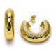 Argolla Mediana 02.163.0277.30 Oro Laminado, Diseño de Hueco, Pulido, Tono Dorado