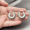 Rhodium Gold Filled Small Hoop, Hollow Design, Polished, Rhodium Finish, 02.341.0132.1.25 for wholesale, additional product view 3