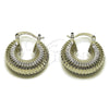 Rhodium Gold Filled Small Hoop, Hollow Design, Polished, Rhodium Finish, 02.341.0132.1.25