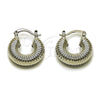 Rhodium Gold Filled Small Hoop, Hollow Design, Polished, Rhodium Finish, 02.163.0438.1.20