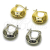 Rhodium Gold Filled Small Hoop, Hollow Design, Polished, Rhodium Finish, 02.163.0189.1.20