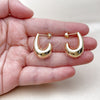 Oro Laminado Small Hoop, Gold Filled Style Hollow Design, Polished, Golden Finish, 02.163.0440.18 for wholesale, additional product view 3