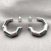 Rhodium Gold Filled Small Hoop, Hollow Design, Polished, Rhodium Finish, 02.163.0441.1.25 for wholesale, additional product view 3