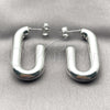 White Gold Filled Stud Earring, Hollow Design, Polished, Rhodium Finish, 02.163.0193.1.20