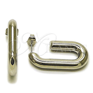 White Gold Filled Ring — Stud Earring Hollow Design Polished 02. — main product view — SKU 164852 | Oro Laminado Blanco anillo — Stud Earring Hollow diseño pulido 02. — SKU 164852