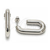 White Gold Filled Stud Earring, Hollow Design, Polished, Rhodium Finish, 02.163.0193.1.20