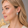 Rhodium Gold Filled Medium Hoop, Hollow Design, Polished, Rhodium Finish, 02.163.0280.1.27