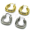 Rhodium Gold Filled Medium Hoop, Hollow Design, Polished, Rhodium Finish, 02.163.0280.1.27