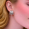Rhodium Gold Filled Small Hoop, Hollow Design, Polished, Rhodium Finish, 02.213.0455.1.20 for wholesale, additional product view 2
