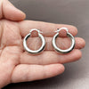 Rhodium Gold Filled Small Hoop, Polished, Rhodium Finish, 02.163.0442.1.25 for wholesale, additional product view 2