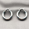 Rhodium Gold Filled Small Hoop, Polished, Rhodium Finish, 02.163.0442.1.25 for wholesale, additional product view 3