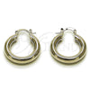Rhodium Gold Filled Small Hoop, Polished, Rhodium Finish, 02.163.0442.1.25