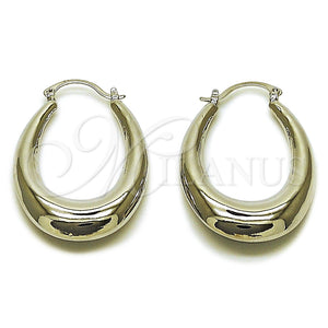 White Gold Filled Hoop Earrings — Small Hoop Hollow Design Polished 02. — main product view — SKU 164862 | Oro Laminado Blanco aretes de aro — Small Hoop Hollow diseño pulido 02. — SKU 164862