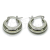 Rhodium Gold Filled Small Hoop, Hollow Design, Polished, Rhodium Finish, 02.163.0283.1.20 for wholesale, main product view