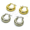 Rhodium Gold Filled Small Hoop, Hollow Design, Polished, Rhodium Finish, 02.163.0283.1.20 for wholesale, additional product view 5