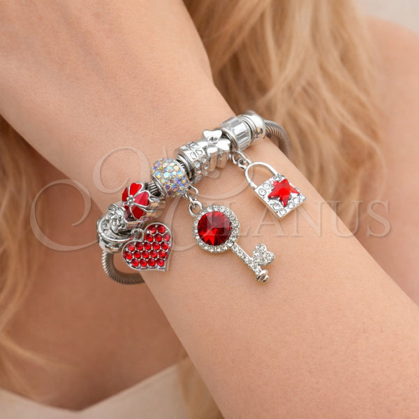 Stainless Steel Jewelry — Individual Bangle key and Lock Design with Aurore — alternate product view — SKU 164887 | Acero Inoxidable joyería — Individual Bangle key and Lock diseño with Aurore — SKU 164887