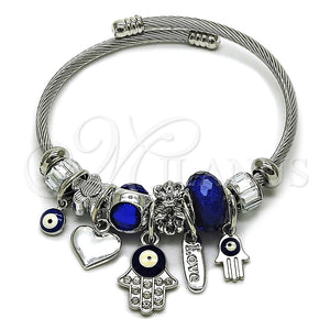 Stainless Steel Jewelry — Individual Bangle Judaica and Hand of God Design — main product view — SKU 164907 | Acero Inoxidable joyería — Individual Bangle Judaica and Hand of God diseño — SKU 164907