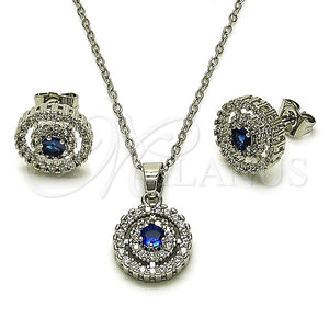 White Gold Filled Ring — Earring and Pendant Adult Set Cluster Design with — main product view — SKU 164960 | Oro Laminado Blanco anillo — Earring and Pendant Adult Set Cluster diseño with — SKU 164960