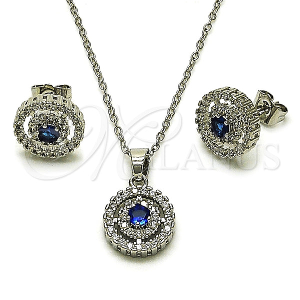White Gold Filled Ring — Earring and Pendant Adult Set Cluster Design with — main product view — SKU 164960 | Oro Laminado Blanco anillo — Earring and Pendant Adult Set Cluster diseño with — SKU 164960