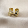 Oro Laminado Multi Stone Ring, Gold Filled Style with White Micro Pave, Polished, Golden Finish, 01.381.0015 for wholesale, additional product view 4