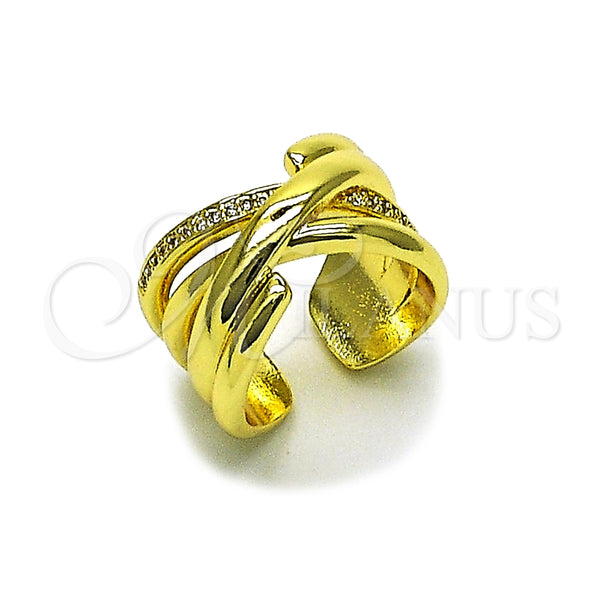 Gold Filled Ring — Multi Stone Ring with White Micro Pave Polished — main product view — SKU 165038 | Oro Laminado anillo — Multi Stone Ring with blanco Micro Pave pulido — SKU 165038