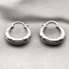 Rhodium Gold Filled Medium Hoop, Hollow Design, Polished, Rhodium Finish, 02.413.0001.1.30 for wholesale, additional product view 3