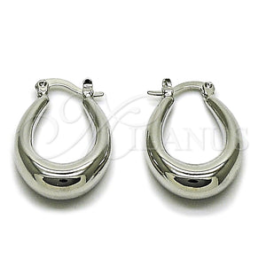 White Gold Filled Hoop Earrings — Small Hoop Hollow Design Polished 02. — main product view — SKU 165048 | Oro Laminado Blanco aretes de aro — aro pequeño Hollow diseño pulido 02. — SKU 165048