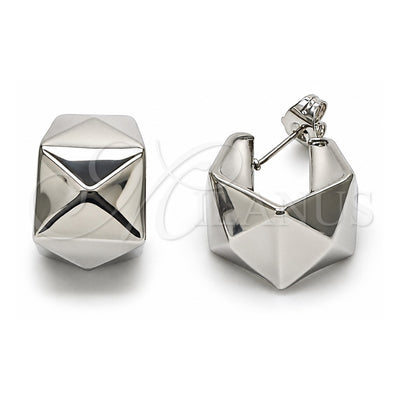 White Gold Filled Small Hoop, Polished, Rhodium Finish, 02.413.0004.1.18