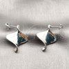 Rhodium Gold Filled Stud Earring, Twist Design, Polished, Rhodium Finish, 02.413.0005.1 for wholesale, additional product view 4