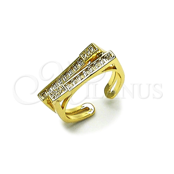 Gold Filled Ring — Multi Stone Ring Baguette Design with White Cubic — main product view — SKU 165076 | Oro Laminado anillo — Multi Stone Ring Baguette diseño with blanco Cubic — SKU 165076