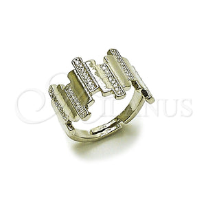 White Gold Filled Ring — Multi Stone Ring with White Micro Pave Polished — main product view — SKU 165086 | Oro Laminado Blanco anillo — Multi Stone Ring with blanco Micro Pave pulido — SKU 165086