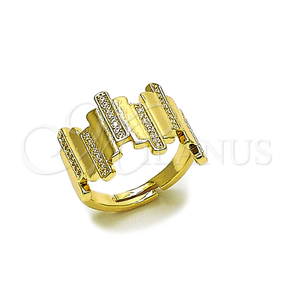 Gold Filled Ring — Multi Stone Ring with White Micro Pave Polished — main product view — SKU 165087 | Oro Laminado anillo — Multi Stone Ring with blanco Micro Pave pulido — SKU 165087