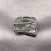 Rhodium Gold Filled Multi Stone Ring, with White Micro Pave, Polished, Rhodium Finish, 01.438.0017 (One size fits all)