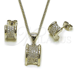 White Gold Filled Ring — Earring and Pendant Adult Set with White Micro — main product view — SKU 165131 | Oro Laminado Blanco anillo — Earring and Pendant Adult Set with blanco Micro — SKU 165131