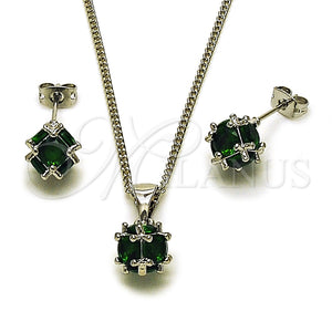 White Gold Filled Ring — Earring and Pendant Adult Set Ball Design with — main product view — SKU 165146 | Oro Laminado Blanco anillo — Earring and Pendant Adult Set Ball diseño with — SKU 165146