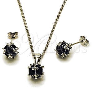 White Gold Filled Ring — Earring and Pendant Adult Set Ball Design with — main product view — SKU 165147 | Oro Laminado Blanco anillo — Earring and Pendant Adult Set Ball diseño with — SKU 165147